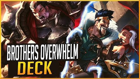 INSANE DRAVEN & DARIUS AGGRO! Brothers Overwhelm Deck - Legends of Runeterra 1.15 Ranked Matches