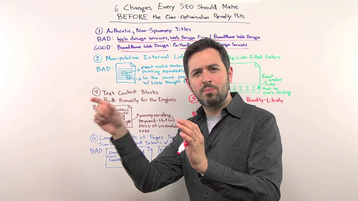 6 Changes Every SEO Should Make BEFORE the Over-Optimization Penalty Hits - Whiteboard Friday