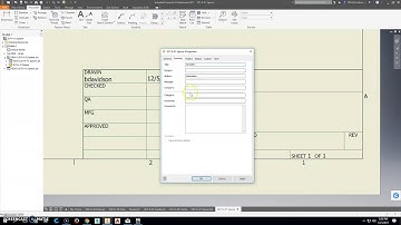 Filling in the Title Block Using Autodesk Inventor