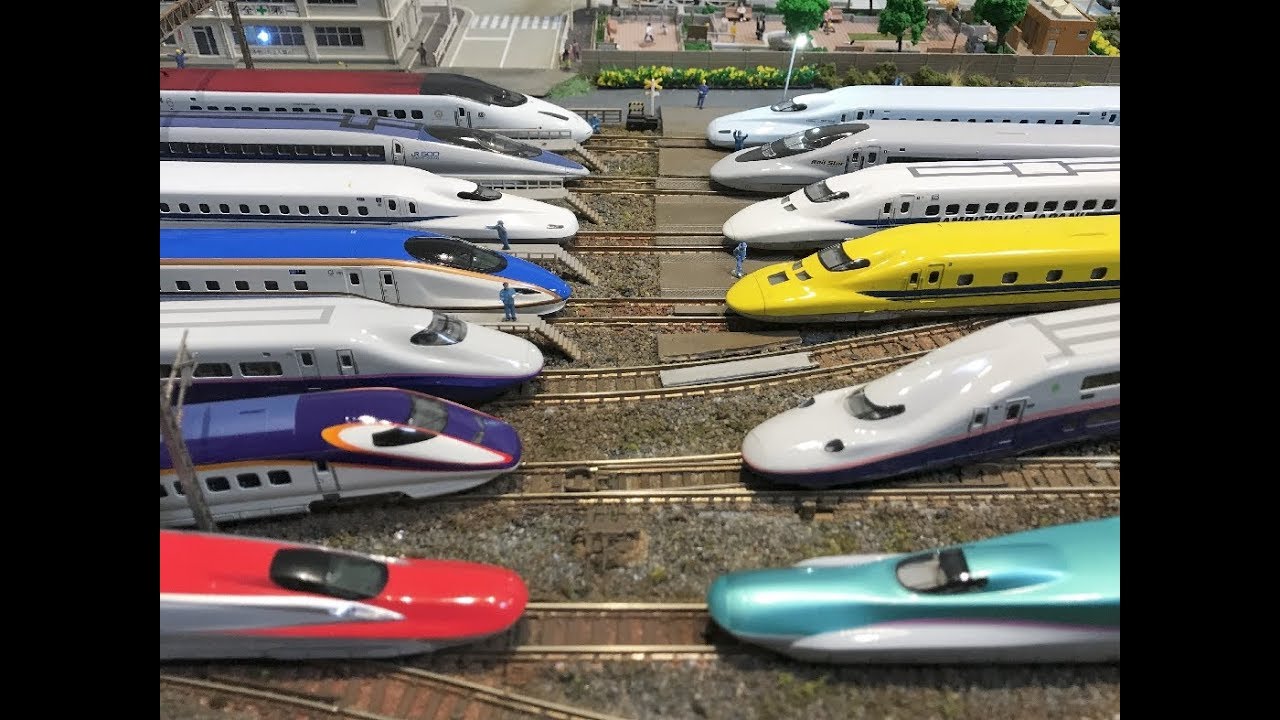 Nゲージ 鉄道模型 自宅レイアウト 走行動画 新幹線 九州 北海道まで 17 9 21 Youtube