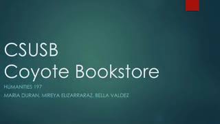CSUSB Coyote Bookstore