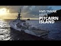 Hms tamar visits remote pitcairn island