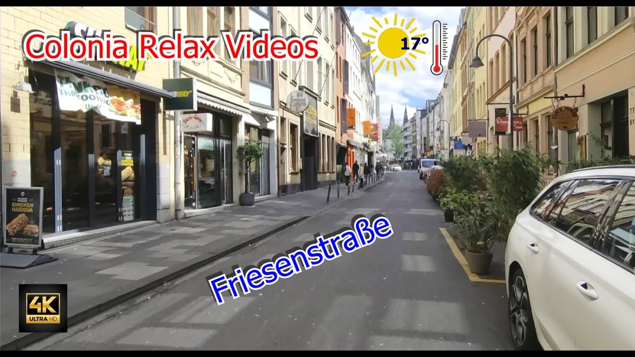 Köln / Cologne Friesenstraße bis Römerturm [Bonus Sartory-Saal] 4K Walk Germany / Deutschland