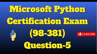 Python Certification Exam Question-5