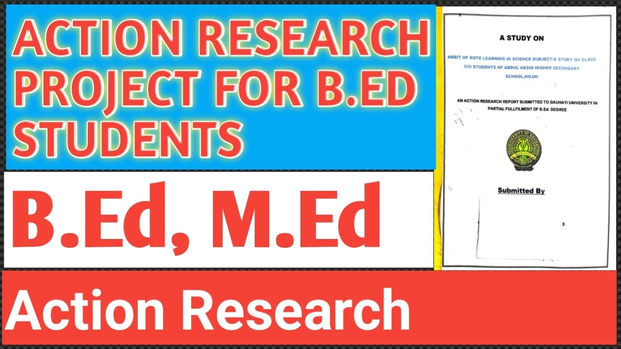 action research project for b ed students in commerce