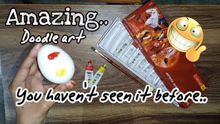 Amazing Doodle Art On Egg. Creative Idea.