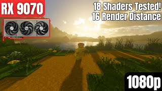 RX 9070: Minecraft | 18 Shaders Tested! | 1080p