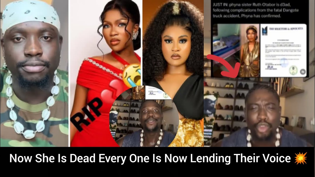 VeryDarkMan Reacts to the Death of Phyna’s Sister Ruth After Dangote Truck Accident 🕊️😭