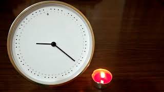 Candle clock timelapse