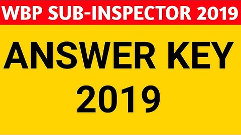 ANSWER KEY II WBSI Preliminary Answer key 2019 ll