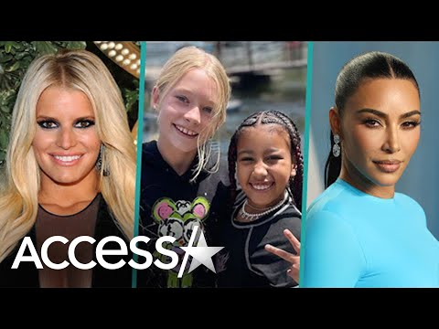 Jessica Simpson & Kim Kardashian's Daughters Bond On Birthday Trip