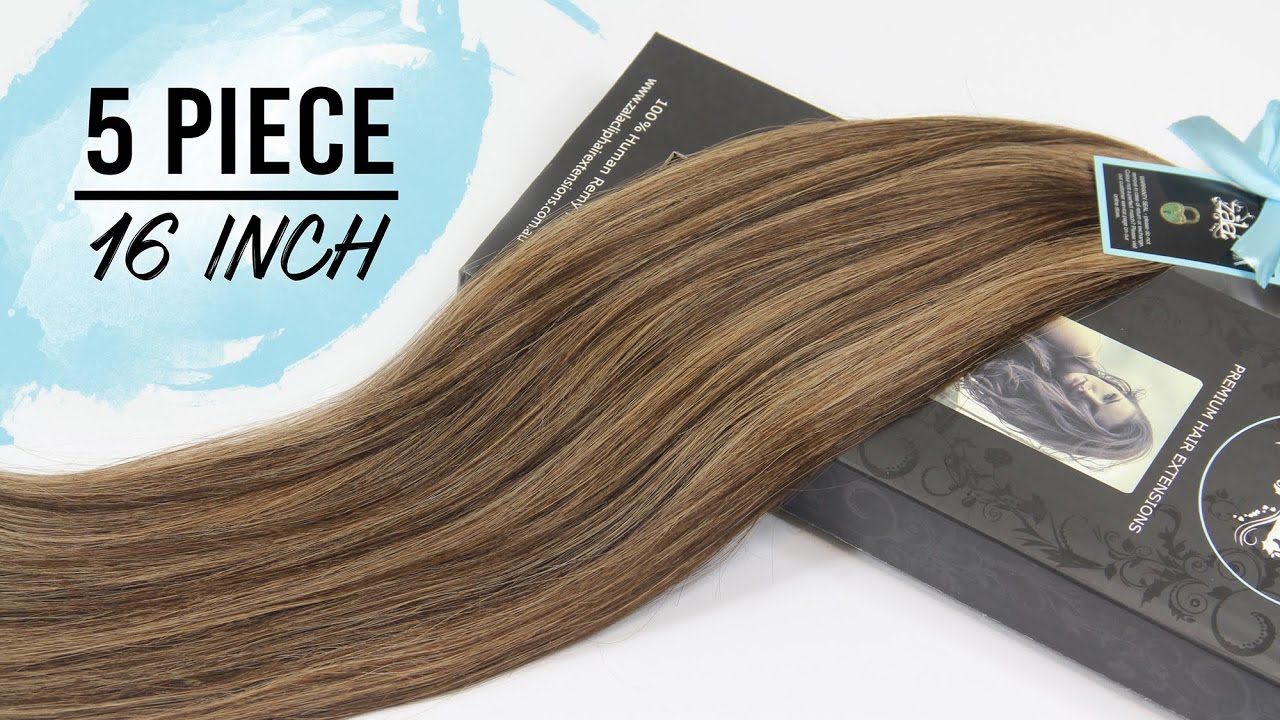 #4/12 ZALA Snickers Hair Extensions 16 Inch 9 Piece - YouTube
