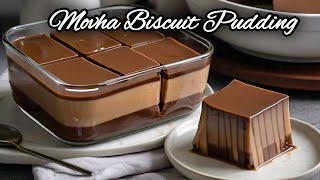 Mocha Biscuit Pudding | How To Make Mocha Coffee Pudding | Amazing No Bake Dessert | Pudding