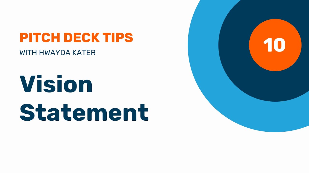 How to Create a Vision Statement for Your Pitch Deck : PDM Part 10 ...