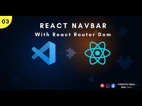 How To Create A Navbar In React With Routing | Create React JS ...