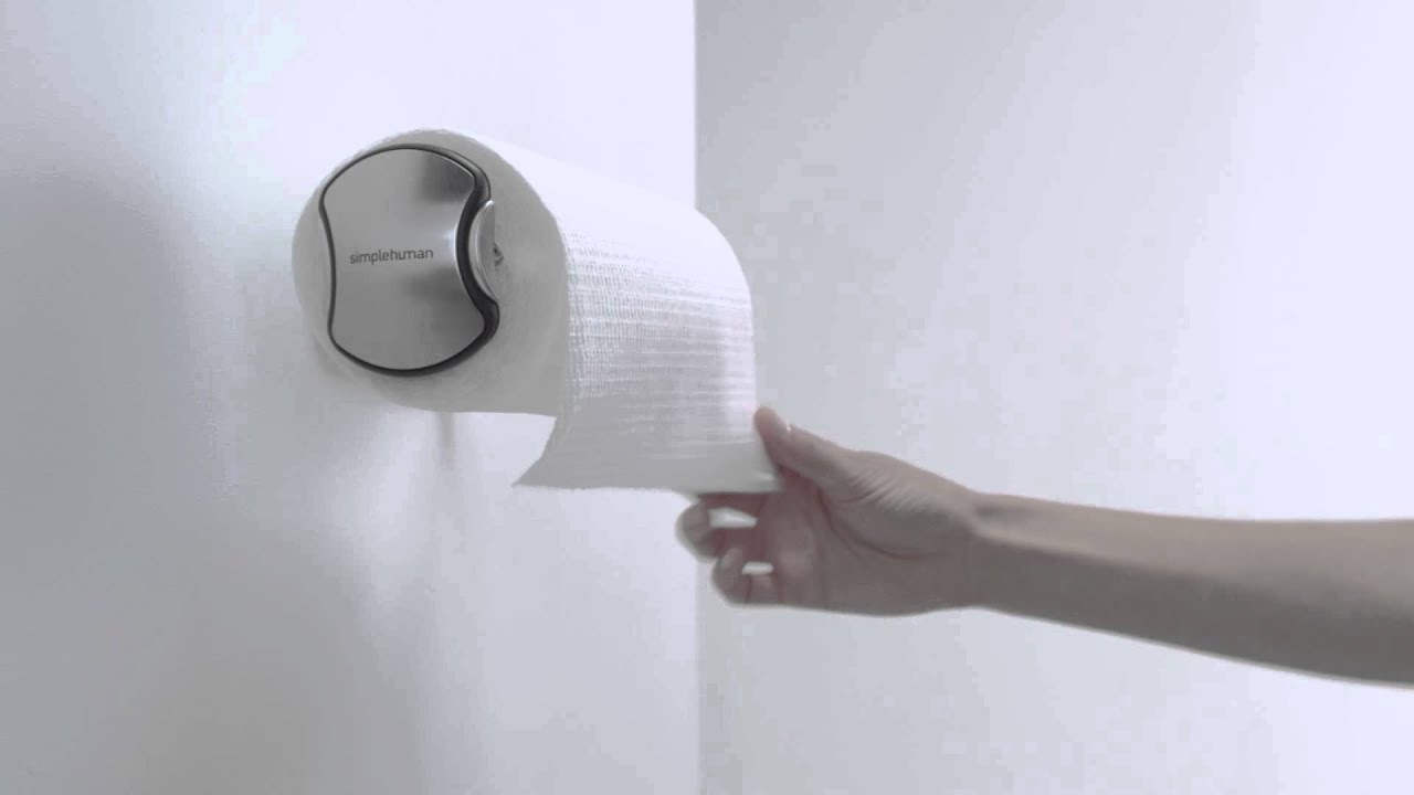 simplehuman® Wall-Mount Paper Towel Holder, Paper Towel Holder