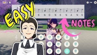 【EASY】Isabella's Lullaby - The Promised Neverland | Genshin Impact Lyre with NOTES | Tutorial 原神樂譜