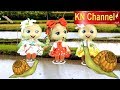 BÚP BÊ KN Channel BẮT ỐC SÊN NGOÀI RUỘNG | ĐỒ CHƠI TRẺ EM