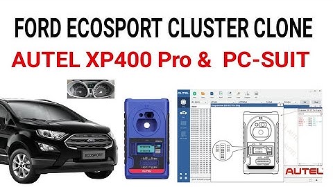 HOW TO READ INSTRUMENT CLUSTER MCU&EEPROM  FOR FORD ECOSPORT BY AUTEL XP400 PRO #ford #coding #AUTEL