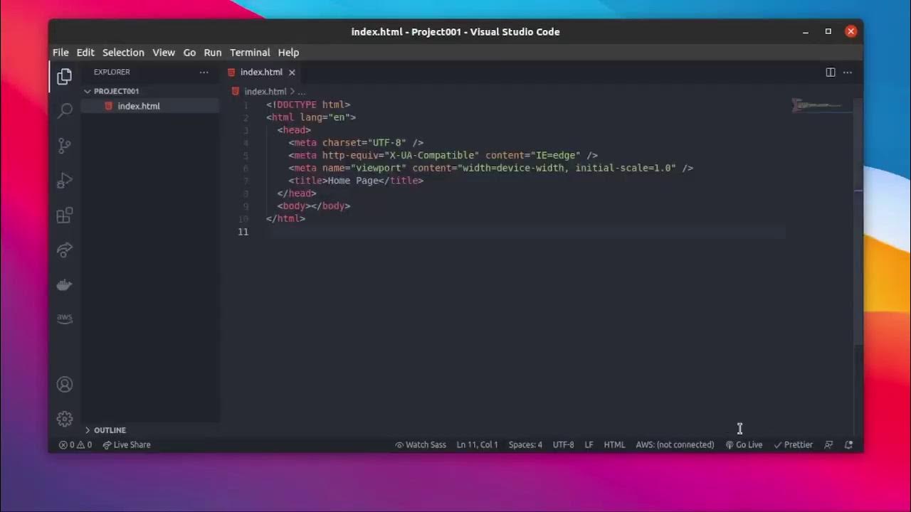 Creating Simple Website with HTML CSS | Live Streaming - YouTube
