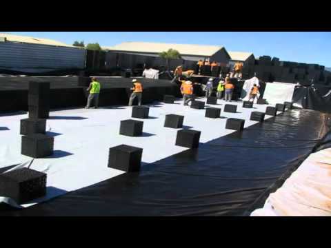 Underground Stormwater Tanks and Drainage Sheets with Lighweight Design from Elmich Australia - YouTube