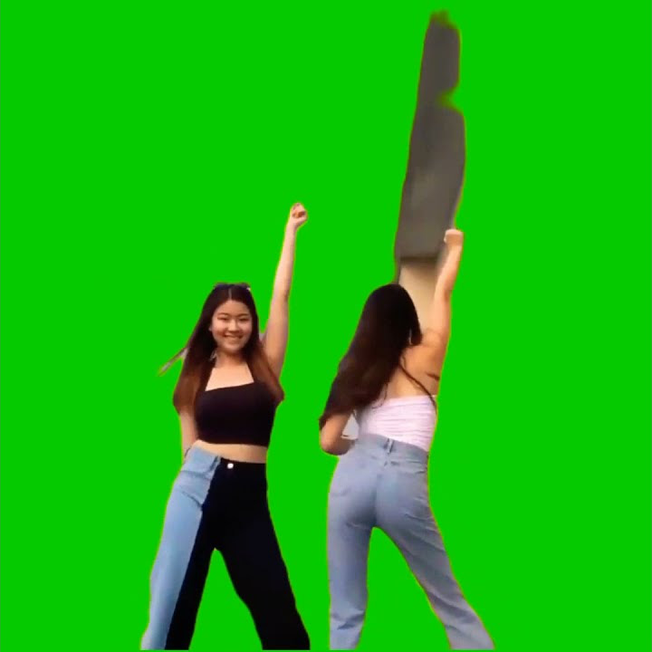 Mentahan Green Screen Dua Cewek Joget tiktok terbaru ❗#tiktok #cewekcantik #jogettiktok