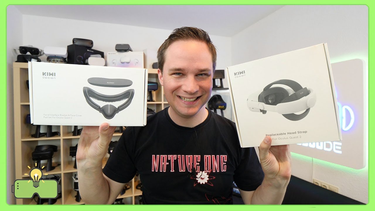Quest 2 Zubehör: KIWI Design Elite Strap + Facial Interface