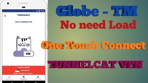 TunnelCat VPN | Working no load GLOBE and TM | Tutorial