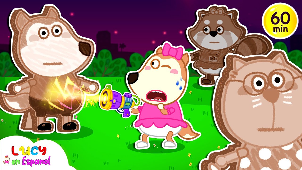 ¡Ay no, Lucy! ¡Todos se convierten en cartón! - Historias divertidas para niños 🌈 @LucyEnEspanol