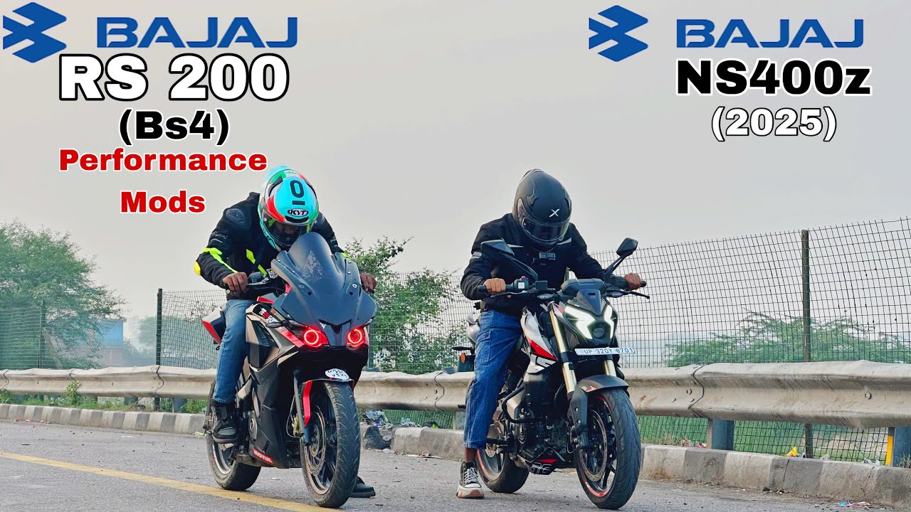 Bajaj Pulsar RS 200 (bs4) vs Bajaj Pulsar Ns400z (2025) || Drag Race || Unexpected Result 