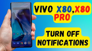 Vivo X80, X80 Pro How to Turn off Notifications || Vivo X80 disable Notification {V2185A}
