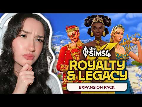 my reaction to the cas items + build items in The Sims 4 Royalty and Legacy