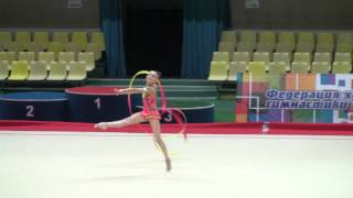 Аверина Арина, лента. Командное первенство Москвы. 12.05.12.