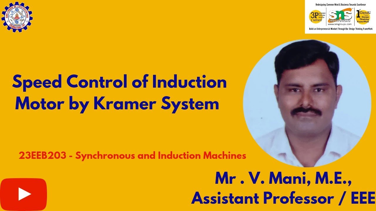 Speed Control of Induction Motor by Kramer System | Syn. & Ind ...