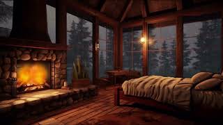 Cozy Hut Ambience   Gentle Night Rain and Relaxing Rain Sounds for Sleep, Study and Meditation