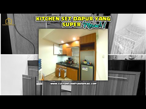 kitchen set dapur terlihat sangat mewah dan kekinian || CustomFurnitureBekasi