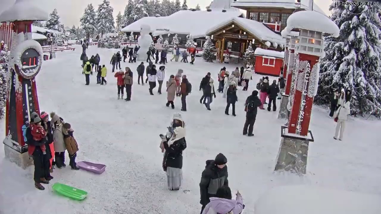 Finland - Santa Claus Village Timelapse 19.2.2026