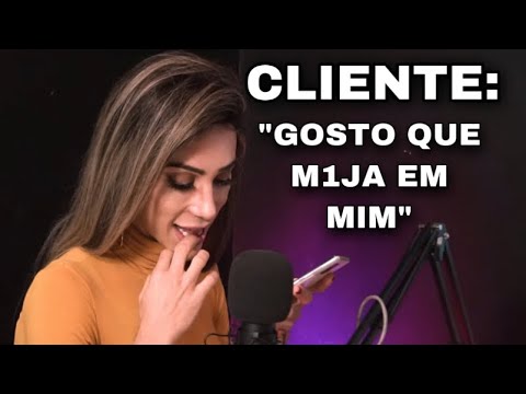 GAROTA DE PR@GRAMA  TR@NS ATENDE LIGAÇÃO DE CLIENTE NO MEIO DO PODCAST paloma veiga