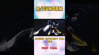 r/ Gundam Opening Poll! Part FINAL! #gundam #opening #poll #music #anime