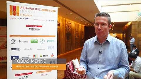 Tobias Menne, BASF  at Asia-Pacific Agri-Food Innovation Week, Singapore 2019
