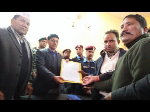 नगर विकासको जग्गाका अवैध संरचना हटाई अतिक्रमण खाली गर्न माग गर्दै  ज्ञापन