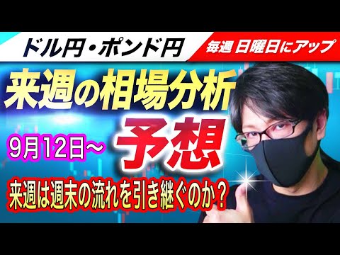 【来週のFX相場分析と予想】来週は米CPI！週明けは週末の流れが継続するのか？下値も底堅そうでどうなる？ドル円とポンド円来週の反発ポイントを見極めろ（9月12日～9月16日分）