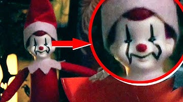 Elf on the Shelf PENNYWISE Caught Moving Eyes on Camera at HALLOWEEN