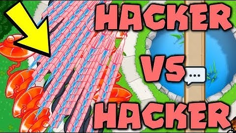 HACKER VS HACKER :: 100X HYPERSONIC SUB HACK VS INFINITE MONEY HACKER - Bloons TD Battles