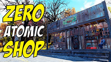 ZERO Atomic Shop Items Hardware Store Build - Fallout 76 CAMP Tutorial