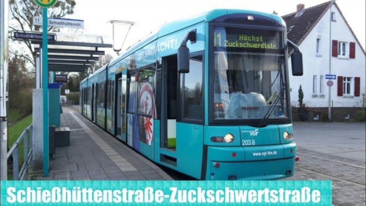 Frankfurter Staßenbahn - Linie 11 Mitfahrt