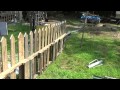 Making A Free Pallet Wood Picket Fence