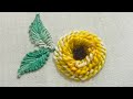 Beautiful Floral Embroidery Pattern | Easy Hand Embroidery Design #embroidery