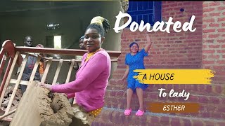 How a Ugandan You Tuber are building houses for her vulnerable community member. lady Esther's house