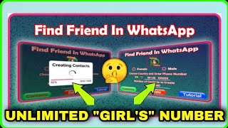 How to Find Girl WhatsApp Number Easily | Unlimited Number | Girls WhatsApp Number | WhatsApp Tricks screenshot 3